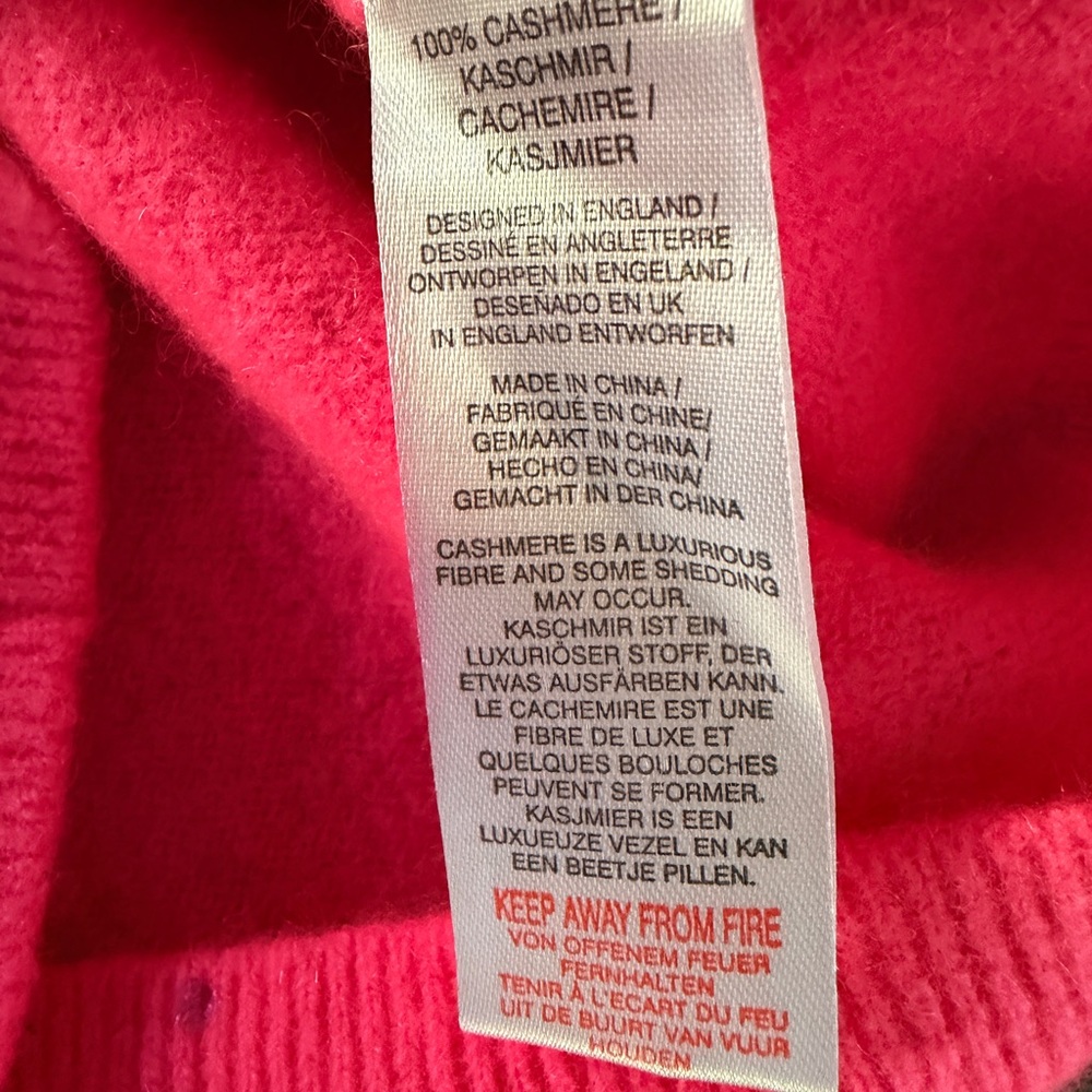 Brodie Cashmere Pink Sweater with Multicolored Accents - Picture 8 of 9